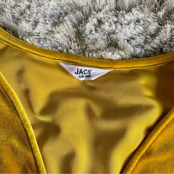 Jack by BB Dakota Velour Fit & Flare Wrap Dress Size S/M - Picture 6 of 9